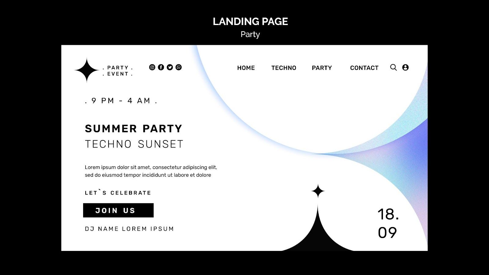 Image showing how negative space prioritizes content.